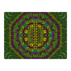 Butterfly Flower Jungle And Full Of Leaves Everywhere Double Sided Flano Blanket (mini) 