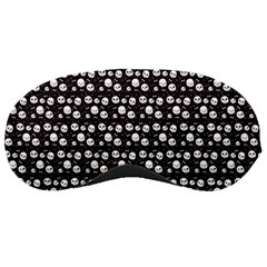 Pattern Skull Bones Halloween Gothic On Black Background Sleeping Masks
