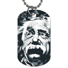 Albert Einstein Street Art Dog Tag (one Side)