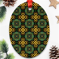 Kaleidoscope Pattern Seamless Ornament (oval)