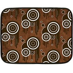 Abstract Background Brown Swirls Fleece Blanket (mini)
