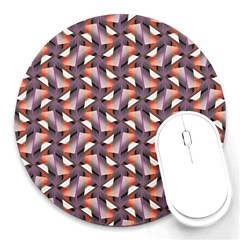 Pattern Abstract Fabric Wallpaper Round Mousepads