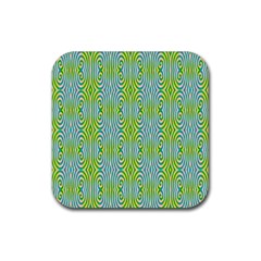 Seamless Pattern Ornament Design Rubber Coaster (square) 