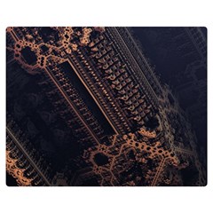 Fractals Abstraction Tla Designs Double Sided Flano Blanket (medium) 