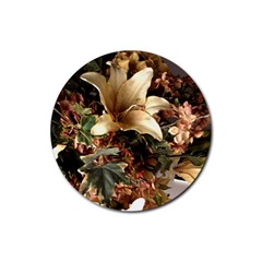 Lilies 1 4 Rubber Coaster (round) 