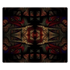 Fractal Fantasy Texture Pattern Double Sided Flano Blanket (small) 