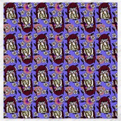Braids Doll Daisies Purple Canvas 20  X 20 