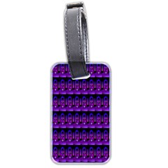 Violet Retro Luggage Tag (two Sides)