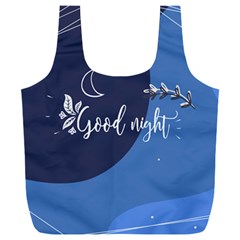 Background Good Night Full Print Recycle Bag (xxxl)