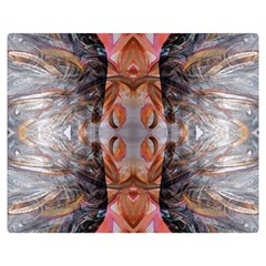 Abstract Marbling Symmetry Double Sided Flano Blanket (medium) 
