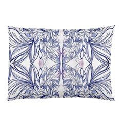Blue Biro Patterns Pillow Case