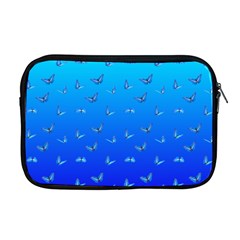 Butterflies At Blue, Two Color Tone Gradient Apple Macbook Pro 17  Zipper Case