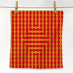 Illusion Blocks Pattern Face Towel