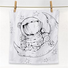 Astronaut-moon-space-astronomy Face Towel