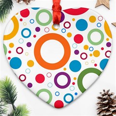 Wallpaper Heart Ornament (two Sides)