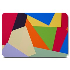 Illustration Colored Paper Abstract Background Large Doormat 