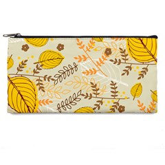 Leaf Leaves Flower Background Wallpaper Pencil Case
