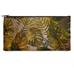 Nature Monstera Leaves Leaf Foliage Boho Style Pencil Case