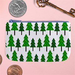 Chrismas Tree Greeen Large Coin Purse