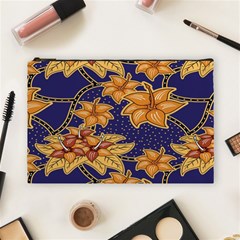 Seamless-pattern Floral Batik-vector Cosmetic Bag (large)