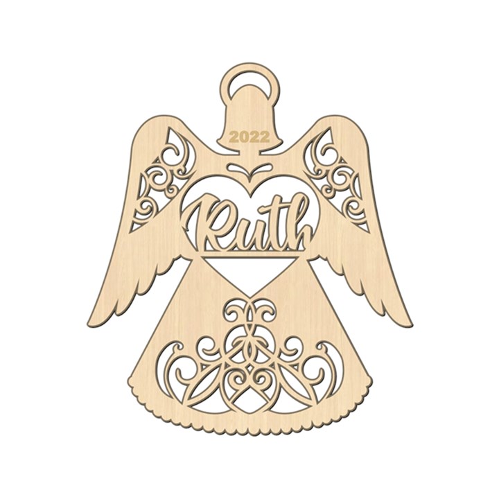 Personalized Angel Ornament Wood Ornament