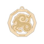 Personalized Zodiac Facts Capricorn Wood Ornament Front