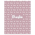 Personalized Name Kids Baby Gift Two Sides Premium Plush Fleece Blanket (Teen Size) 60 x50  Blanket Front