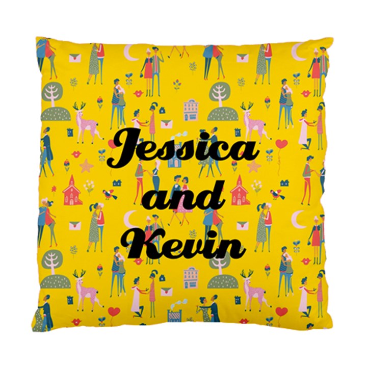 Personalized Couple Lover Name Standard Cushion Case (Two Sides)