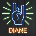Personalized Hand Rock  Neon Signs and Lights Front