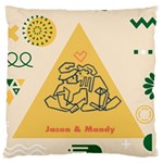 Couple Love Action Large Cushion Case (One Side) Front