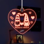 Cute gnomes LED Acrylic Ornament Front