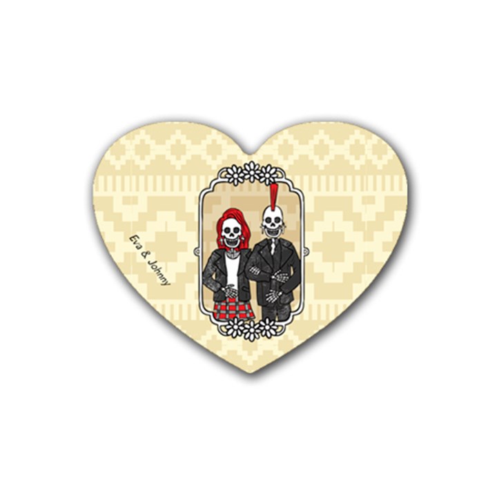 Love Forever Rubber Coaster (Heart)