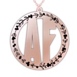 Personalized Double Initial 925 Sterling Silver Pendant Necklace Front