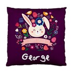 Personalized Easter Rabbit Name Standard Cushion Case (One Side) Front