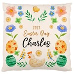 Personalized Easter Bunny Rabbit Name Large Cushion Case (One Side) Front