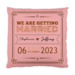 Personalized Wedding Name Standard Cushion Case (One Side) Front