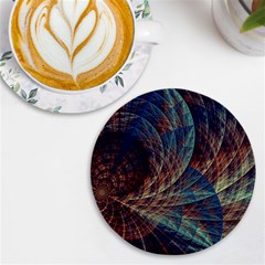Fractal Abstract- Art Uv Print Round Tile Coaster