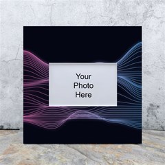Abstract Wave Digital Design Space Energy Fractal White Box Photo Frame 4  X 6 