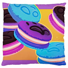 Cookies Chocolate Cookies Sweets Snacks Baked Goods Food Large Cushion Case (one Side)