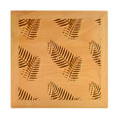 Background Pattern Texture Leaves Design Wallpaper Wood Photo Frame Cube