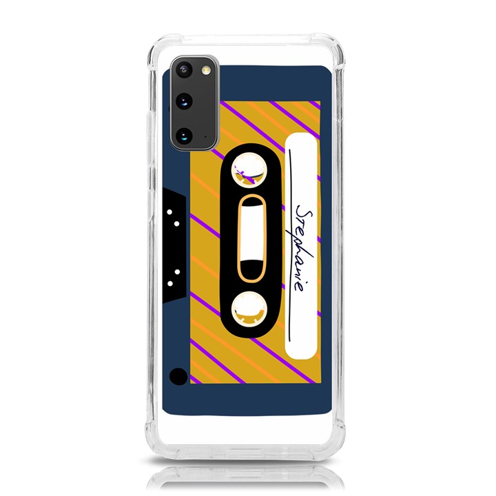 Personalized Name Audio Tape Samsung Galaxy S20 6.2 Inch TPU UV Case