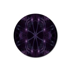 Geometric-art-001 Rubber Coaster (round)