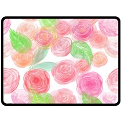 Roses-50 Fleece Blanket (large)