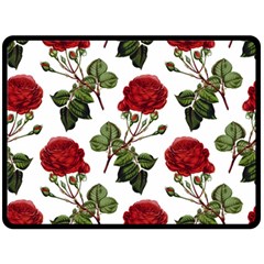 Roses-51 Fleece Blanket (large)