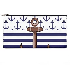Anchor Background Design Pencil Case