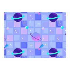 Seamless-pattern-pastel-galaxy-future Two Sides Premium Plush Fleece Blanket (mini)