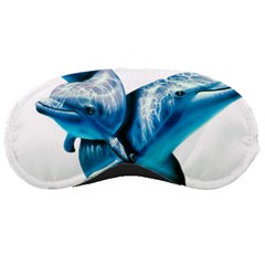 Two Dolphins Art Atlantic Dolphin Painting Animal Marine Mammal Sleeping Mask