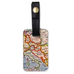 Map Europe Globe Countries States Luggage Tag (one Side)