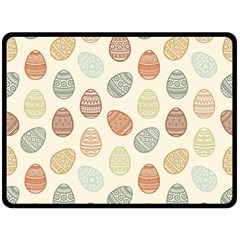 Seamless-pattern-colorful-easter-egg-flat-icons-painted-traditional-style Fleece Blanket (large)