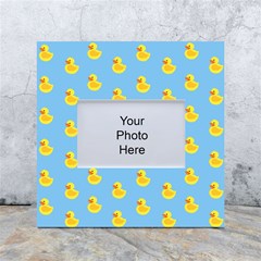 Rubber Duck Pattern White Box Photo Frame 4  X 6 